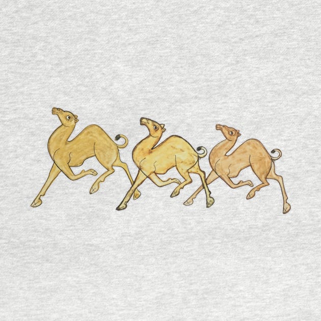 Camel print for summer in indian folk art phad art by gopalpjoshi